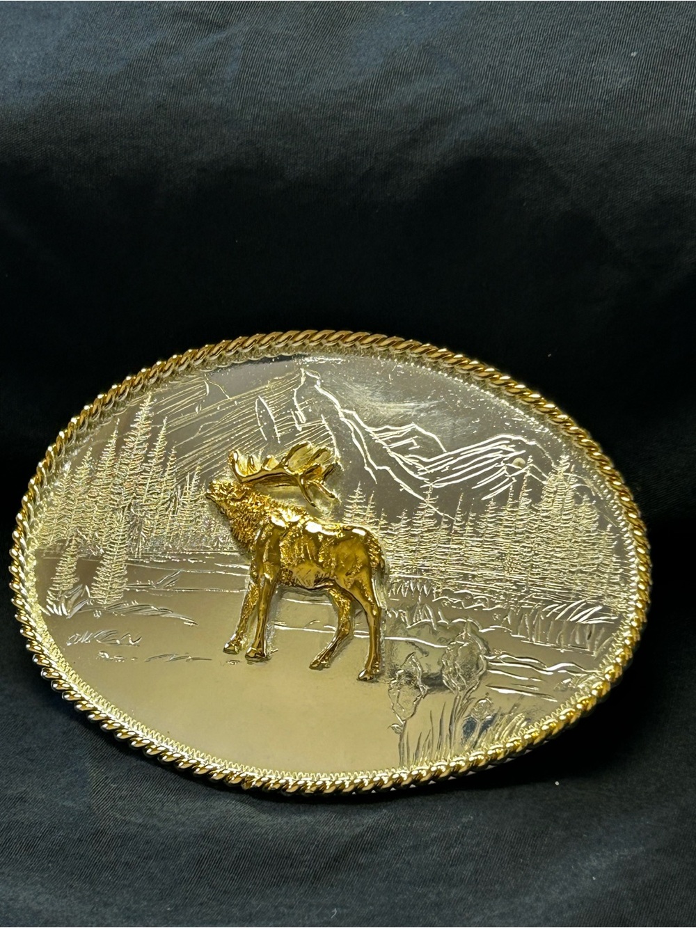 Montana Silversmiths 40th Anniversary Elk Belt Buckle (1973-2013)